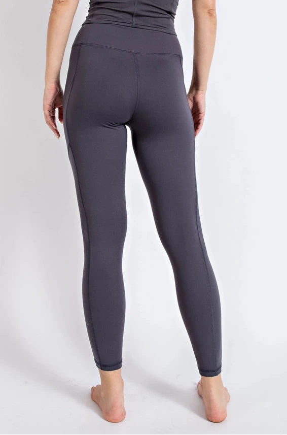 Butter Pocket Leggings | Charcoal