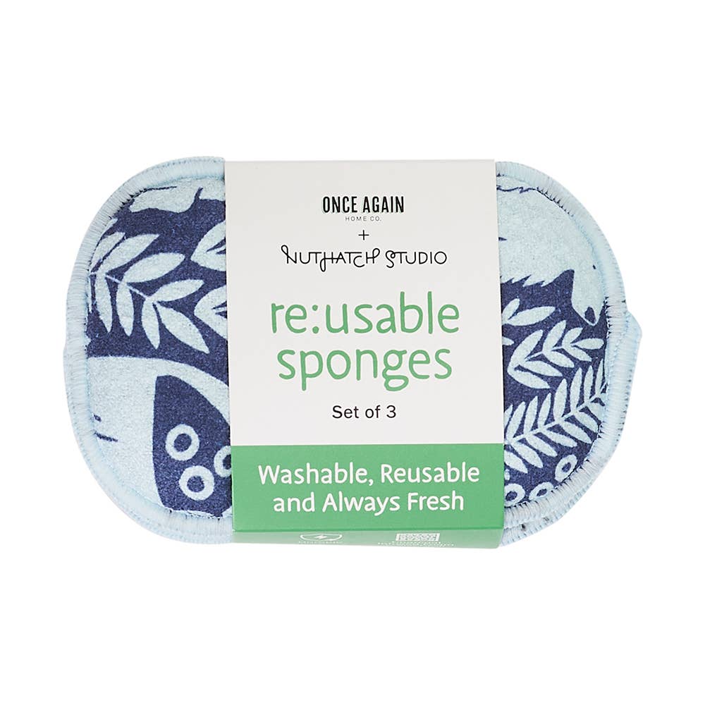 RE:usable Sponges  | Navy Nuthatch Dog Park