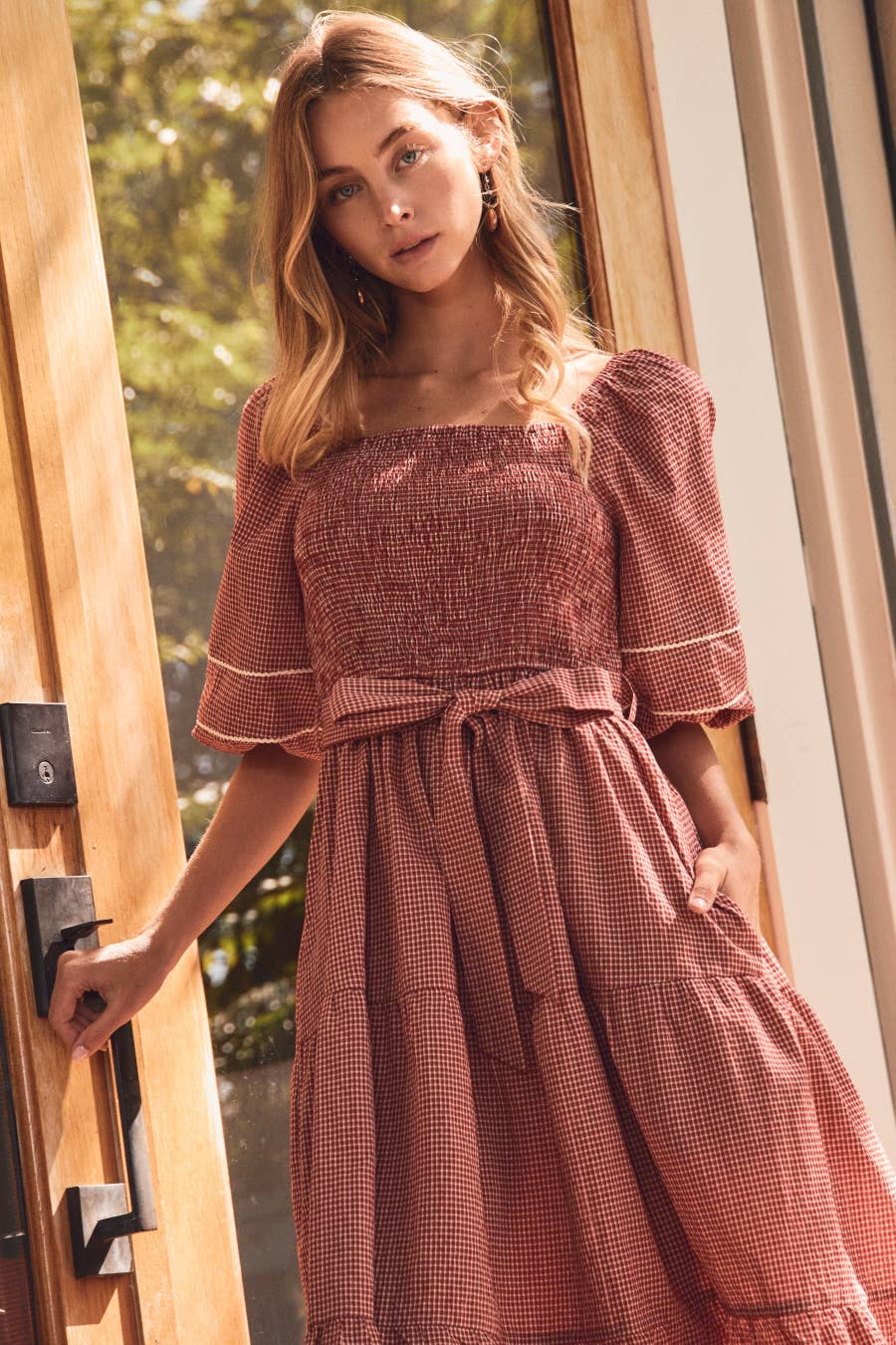 Textured Midi Dress