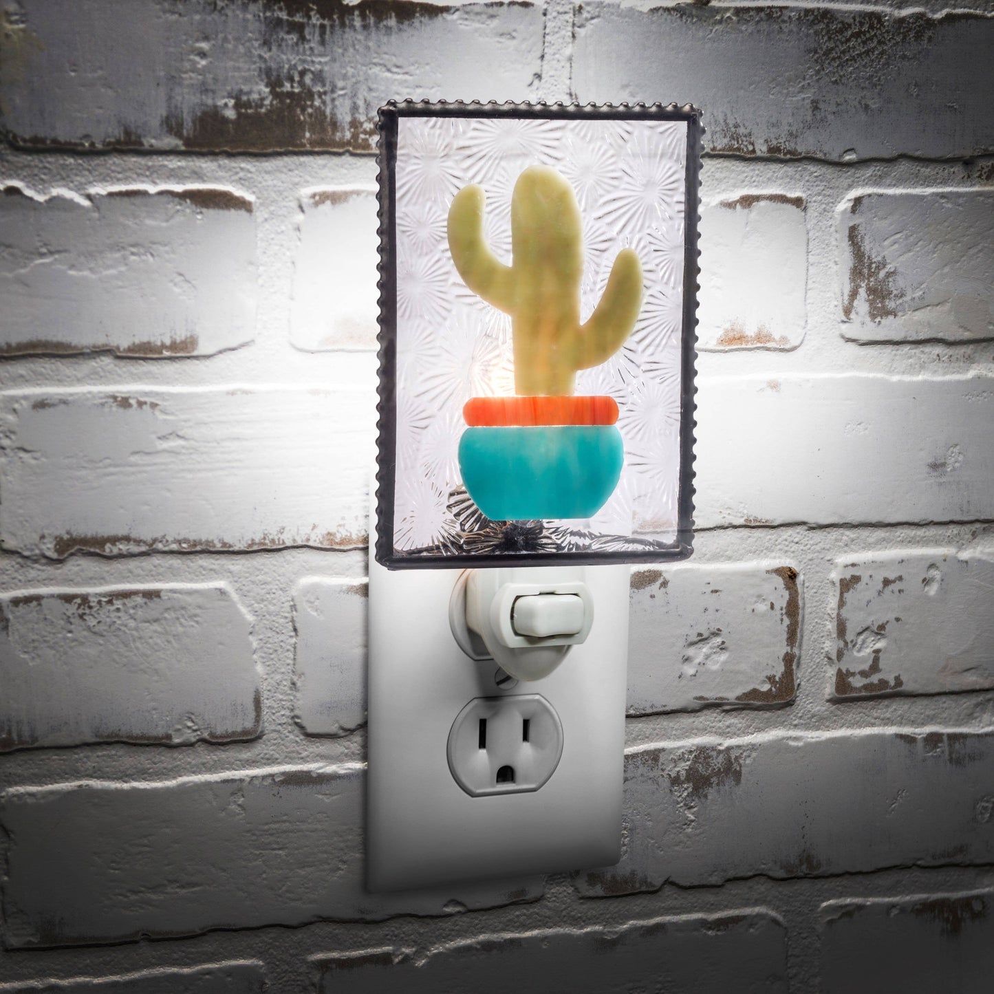 Glass Night Light | Cactus