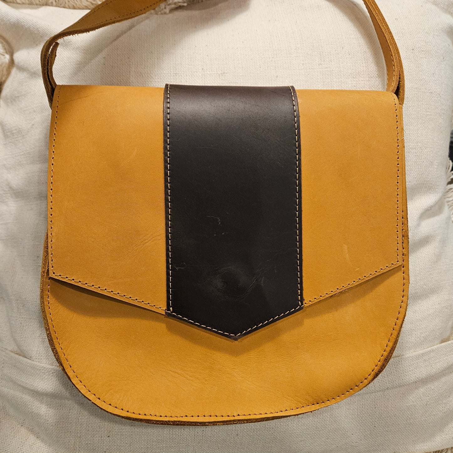 Two-Tone Satchel