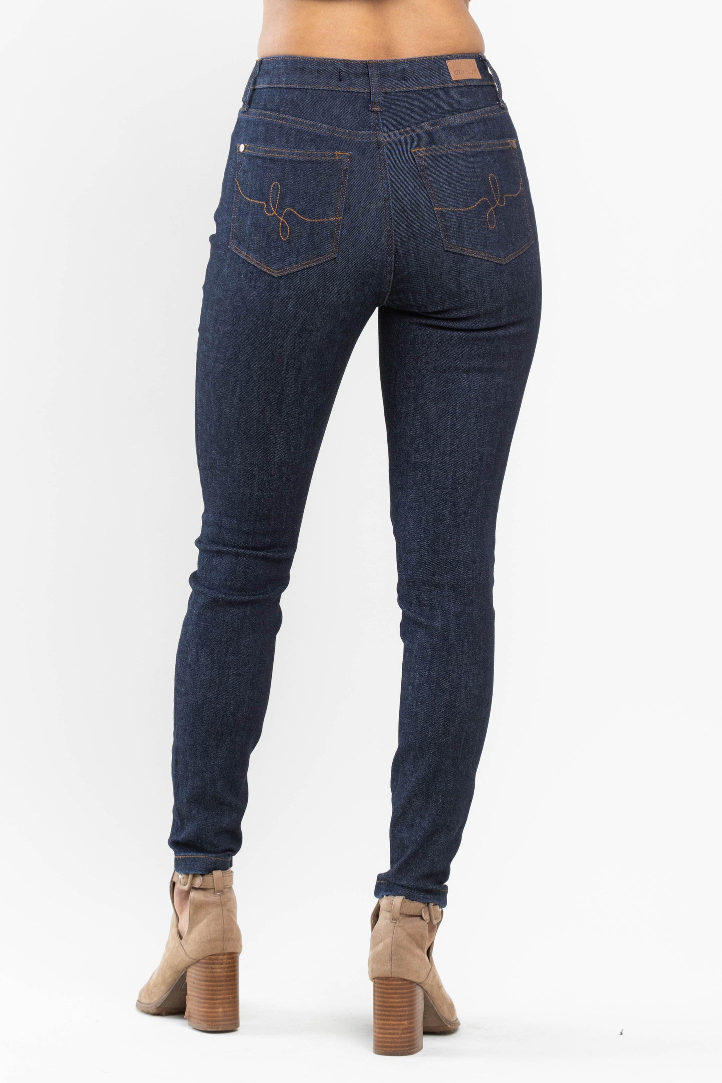 Hight Waist | Skinny | Back Pocket Embroidery Jeans