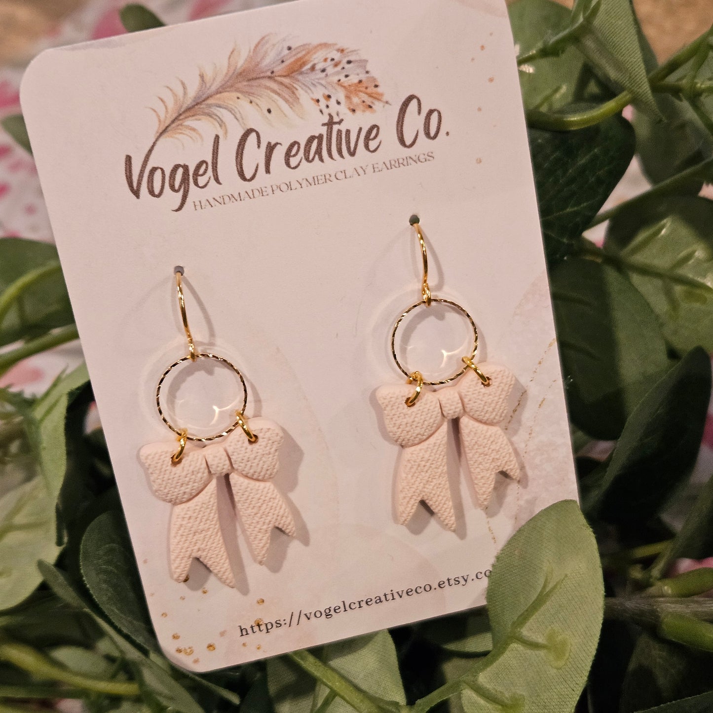 Polymer Clay Earrings | Bows