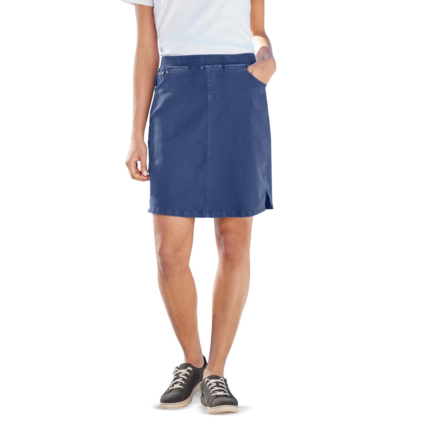 Poplin Pull On Skort