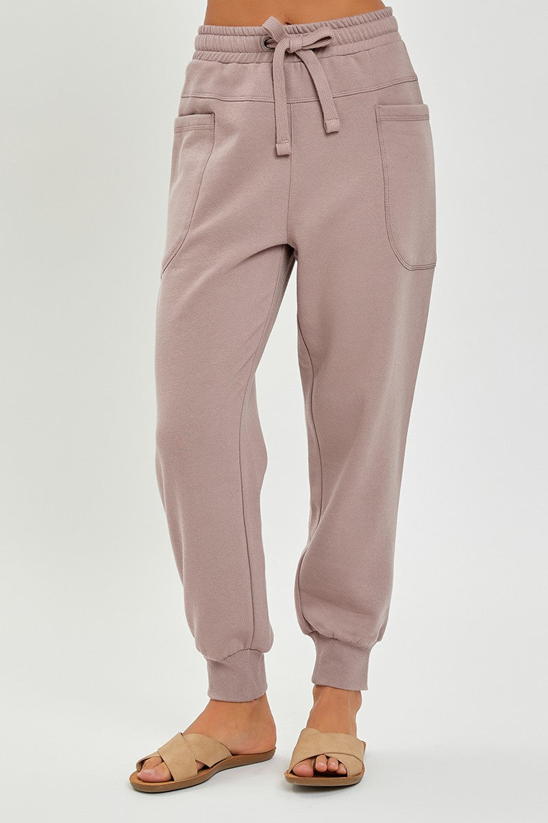 High Rise Jogger | Rosy Brown