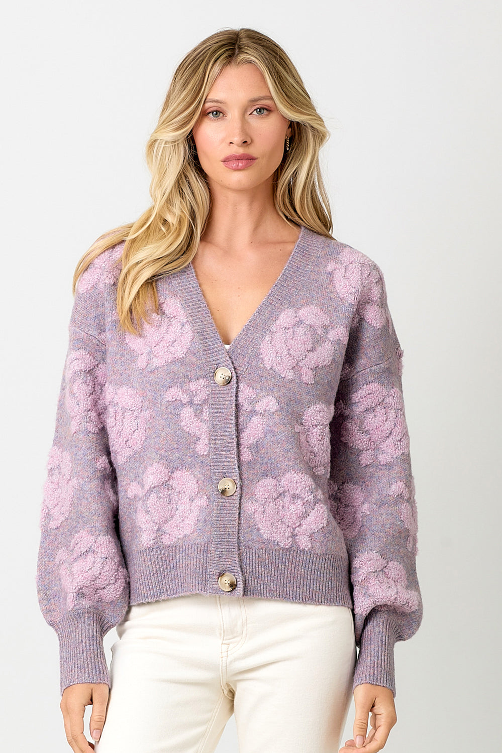 Floral Button Down Cardigan