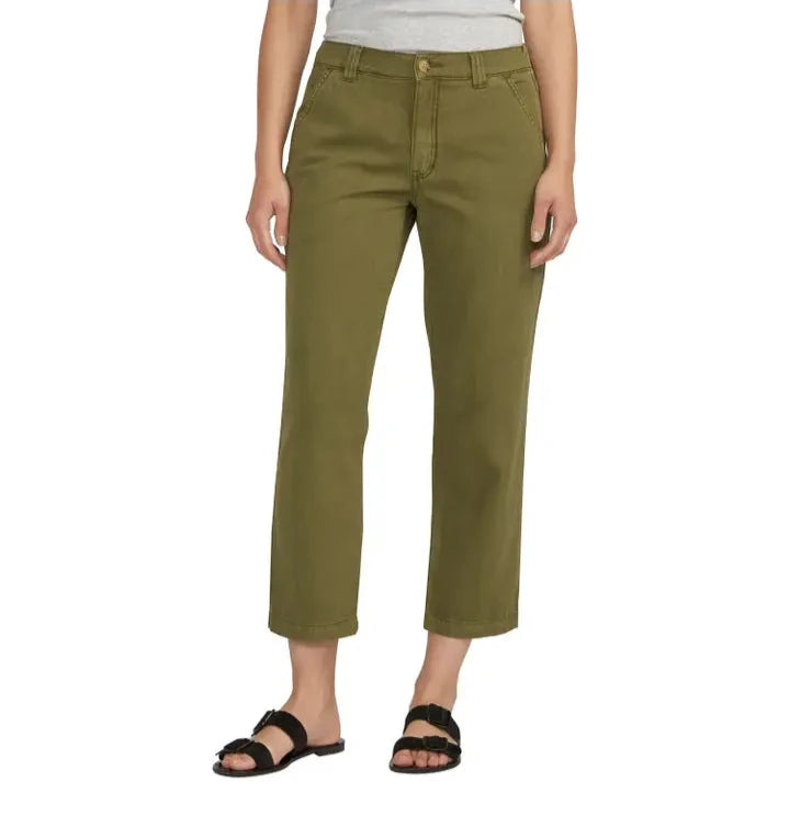 JAG Women's Chino Tailored Cropped Pants | Moss