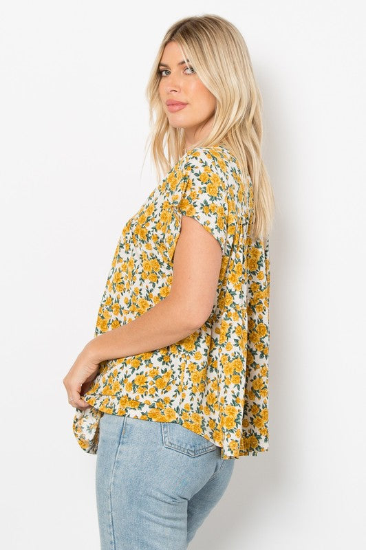 Tiered Print Top