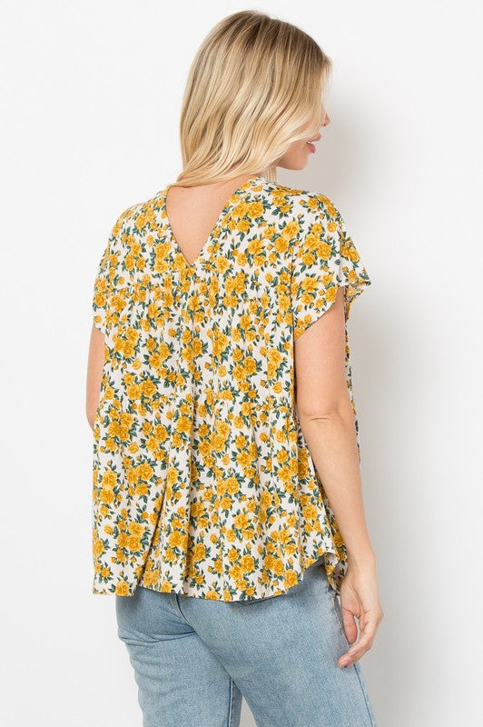 Tiered Print Top