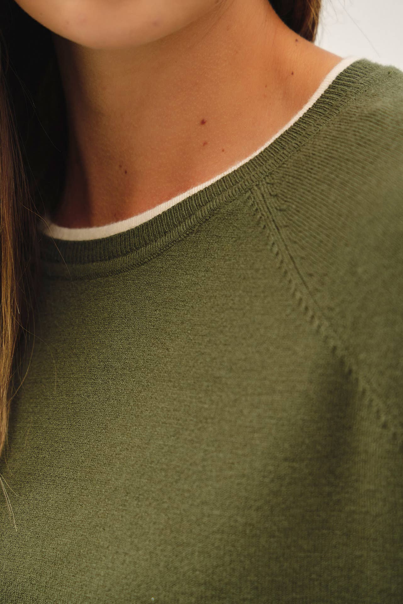 Double Layered Raglan Sweater