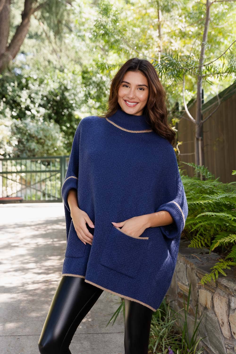 Turtleneck Poncho