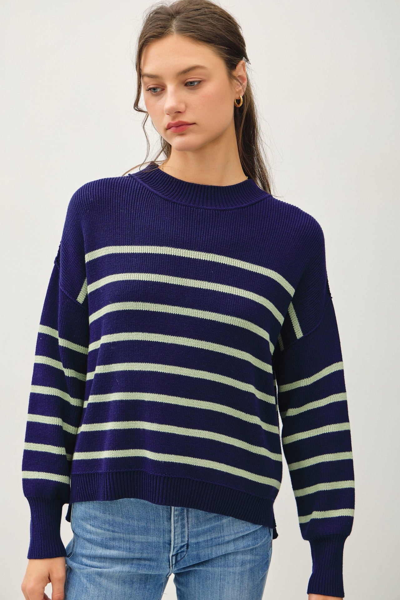 Chunky Knit Striped Sweater