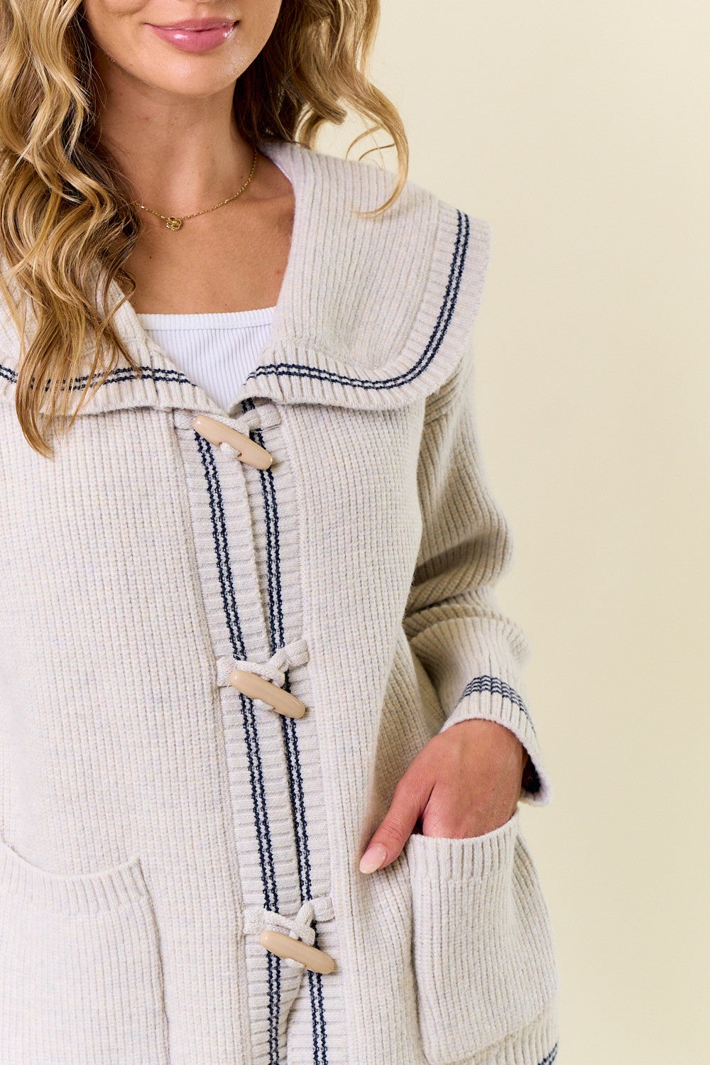 One Size Toggle Sweater