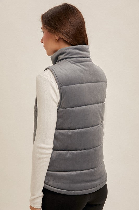 Velvet Padded Vest