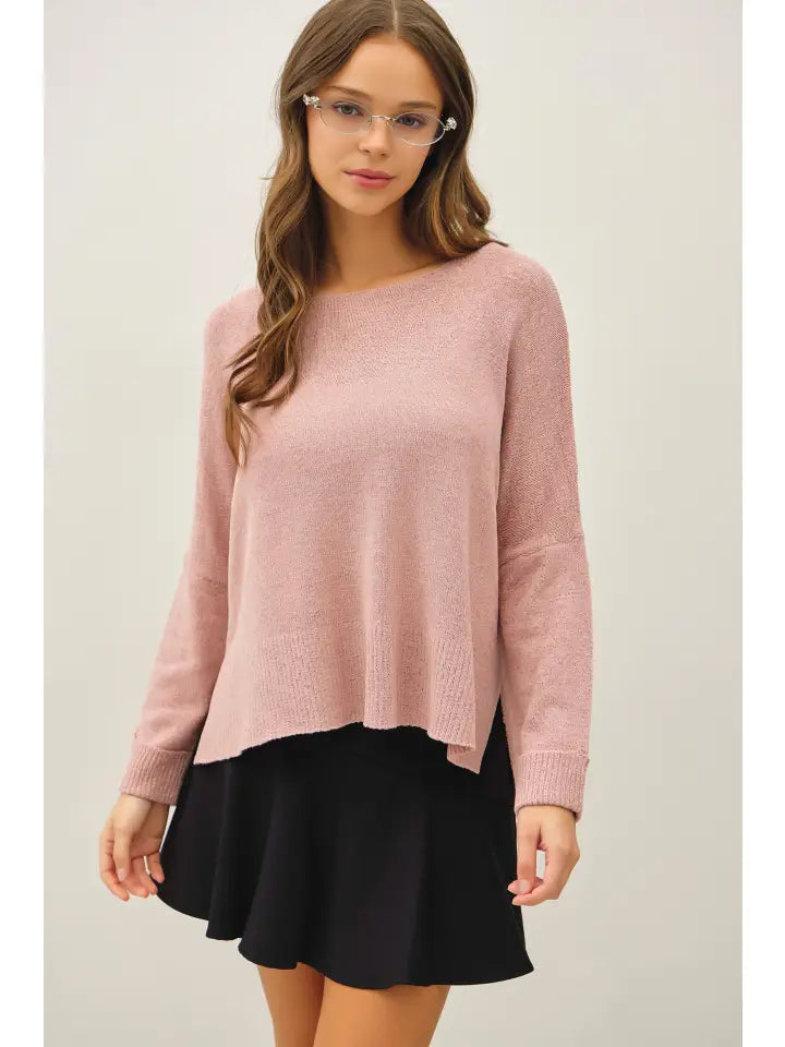 Boxy Cropped Sweater