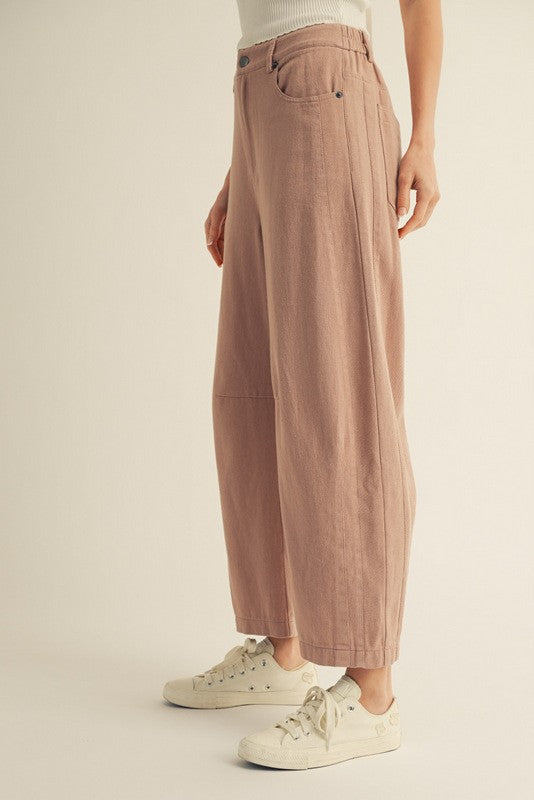 Wide Leg Pants | Mauve