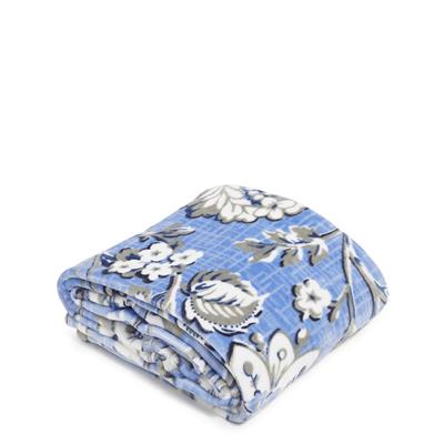 Plush Throw Blanket  |  Sweet Garden Blue