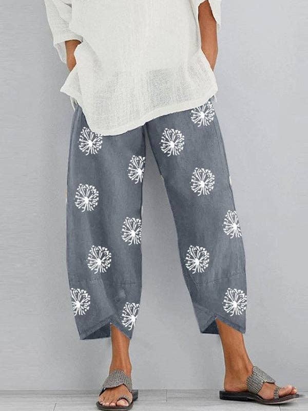Boho Tulip Hem Ankle Pants