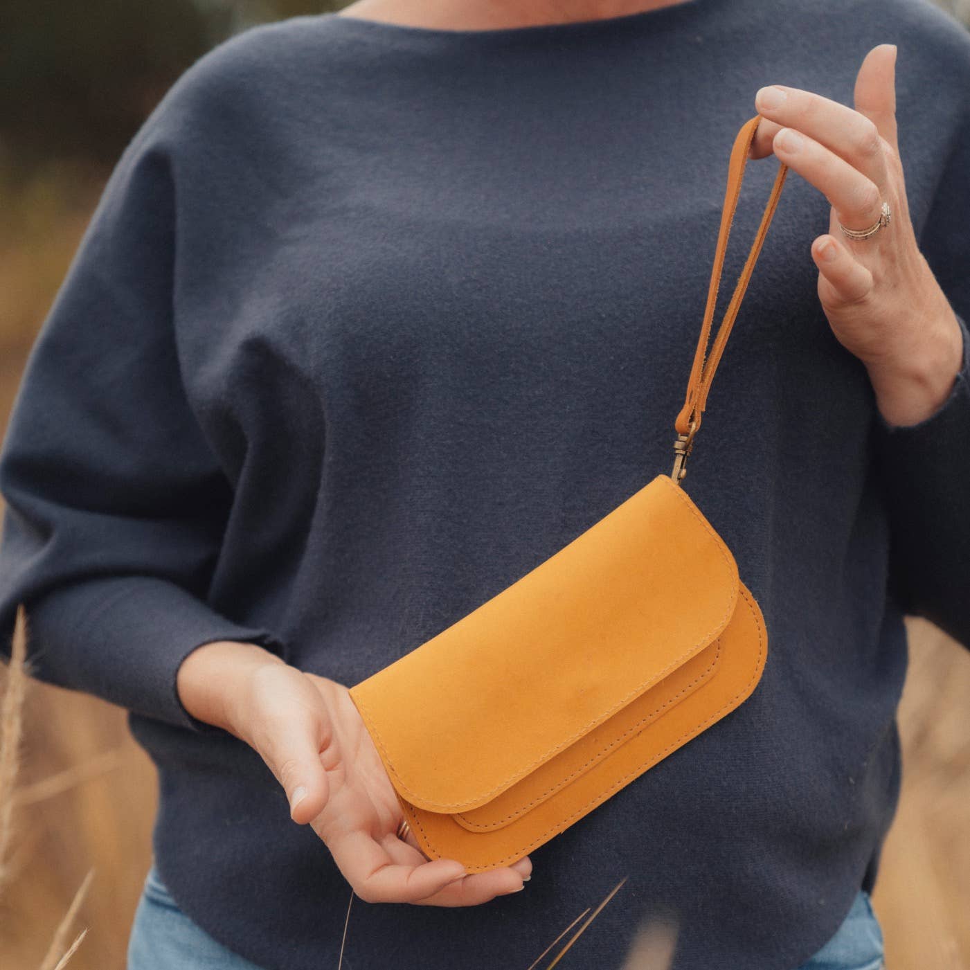 Wristlet Wallet in Amber