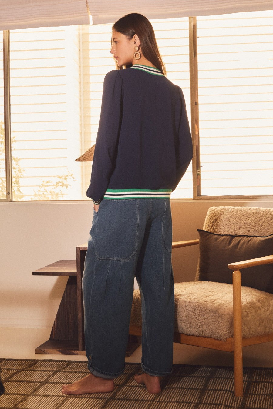 Mock Neck Knit Top