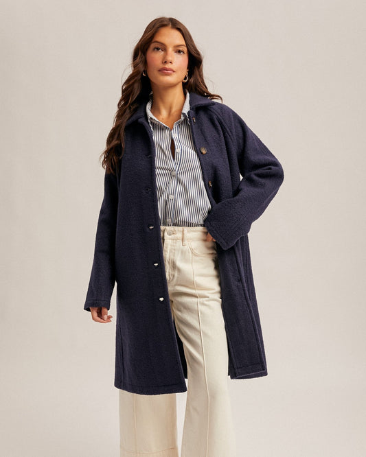 Teddy Textured Button Down Coat