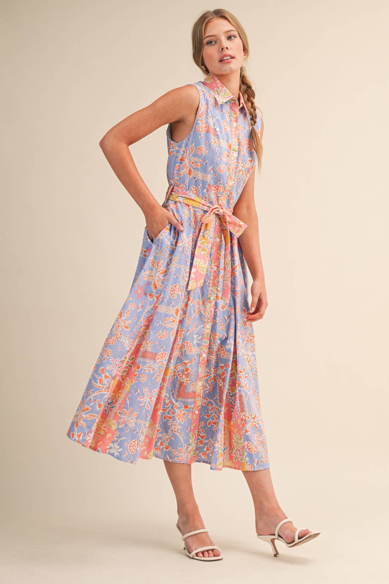 Belted Midi Dress