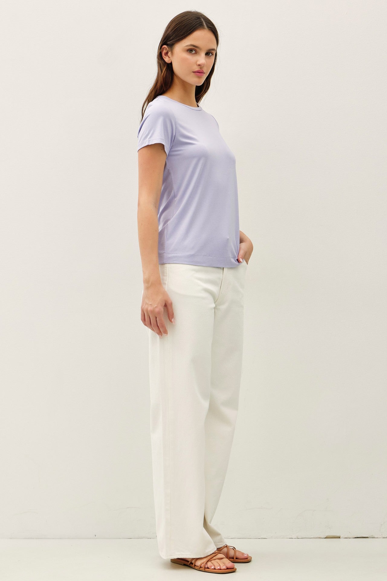 Bamboo Short Sleeve Tee | Soft Peri