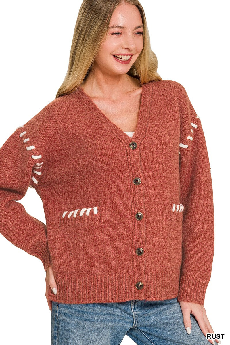 Stitch Detailed Cardigan