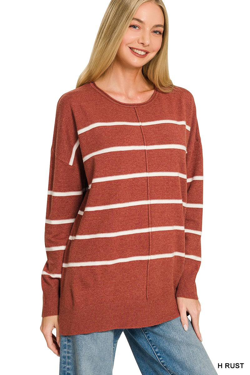Viscose Thin Striped Sweater