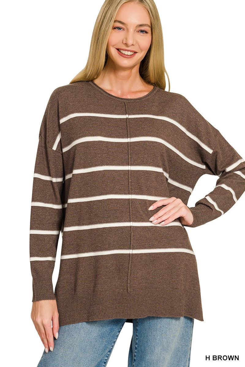 Viscose Thin Striped Sweater