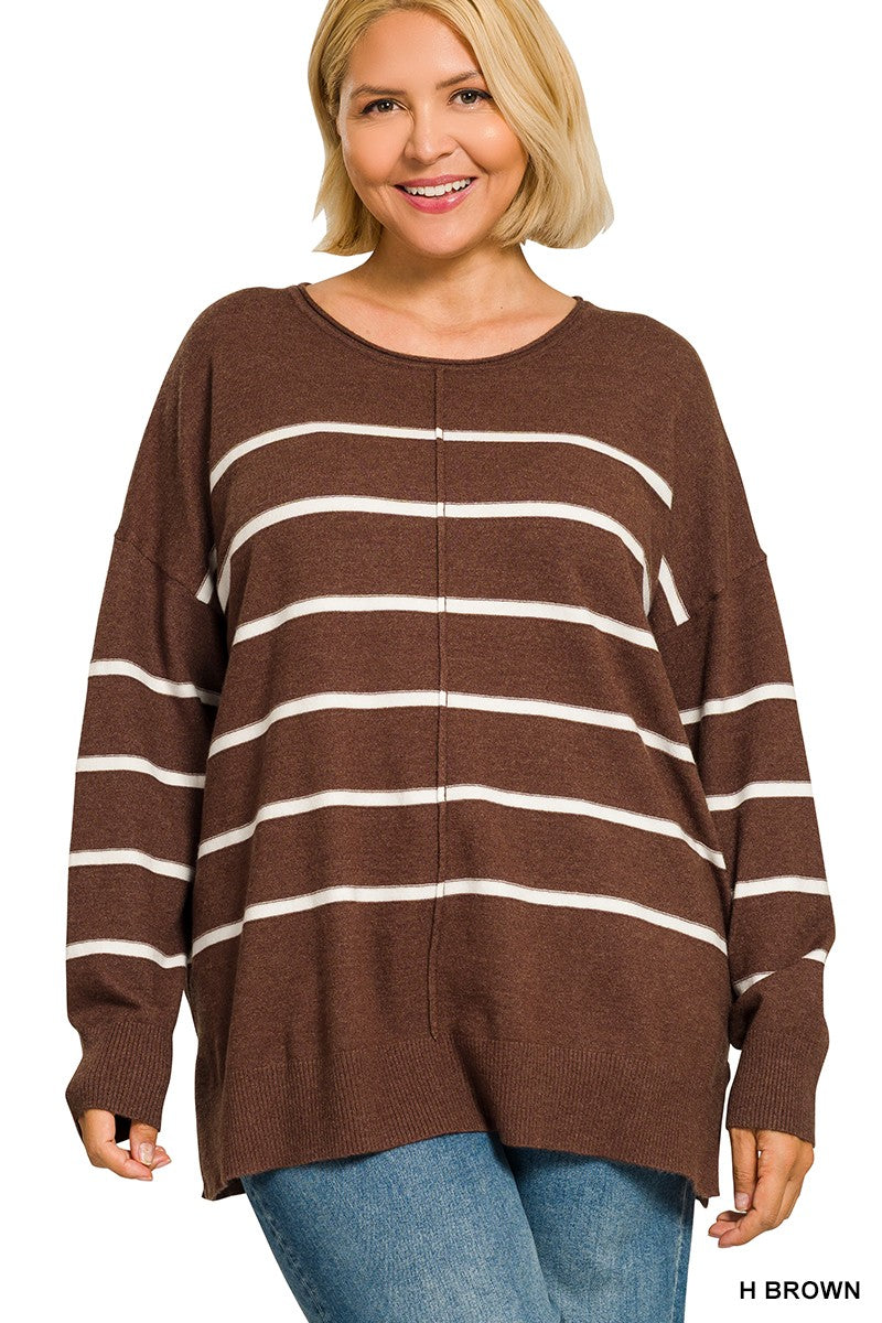 Viscose Thin Striped Sweater