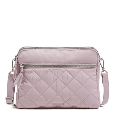 Triple Compartment Crossbody  |  Hydrangea Pink