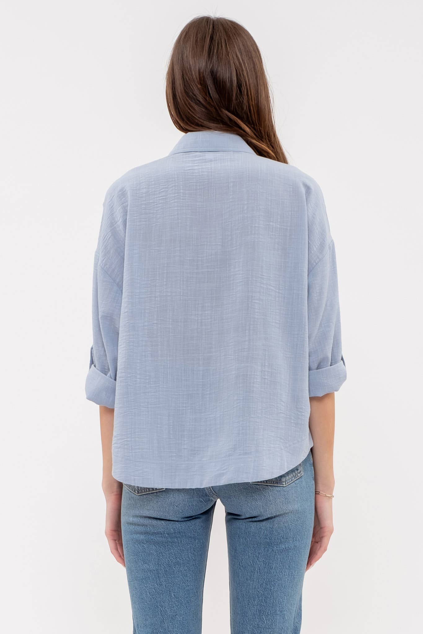 Roll-Up Button Down | Blue