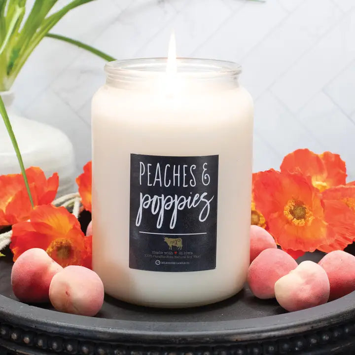 Milkhouse Candle Co. | Peaches & Poppies