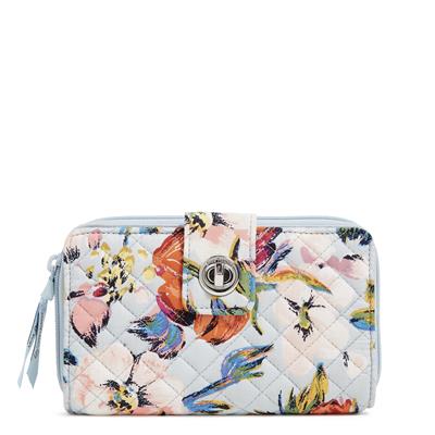 RFID Turnlock Wallet | Sea Air Floral