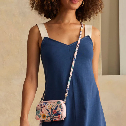 RFID All in One Crossbody  |  Paradise Coral