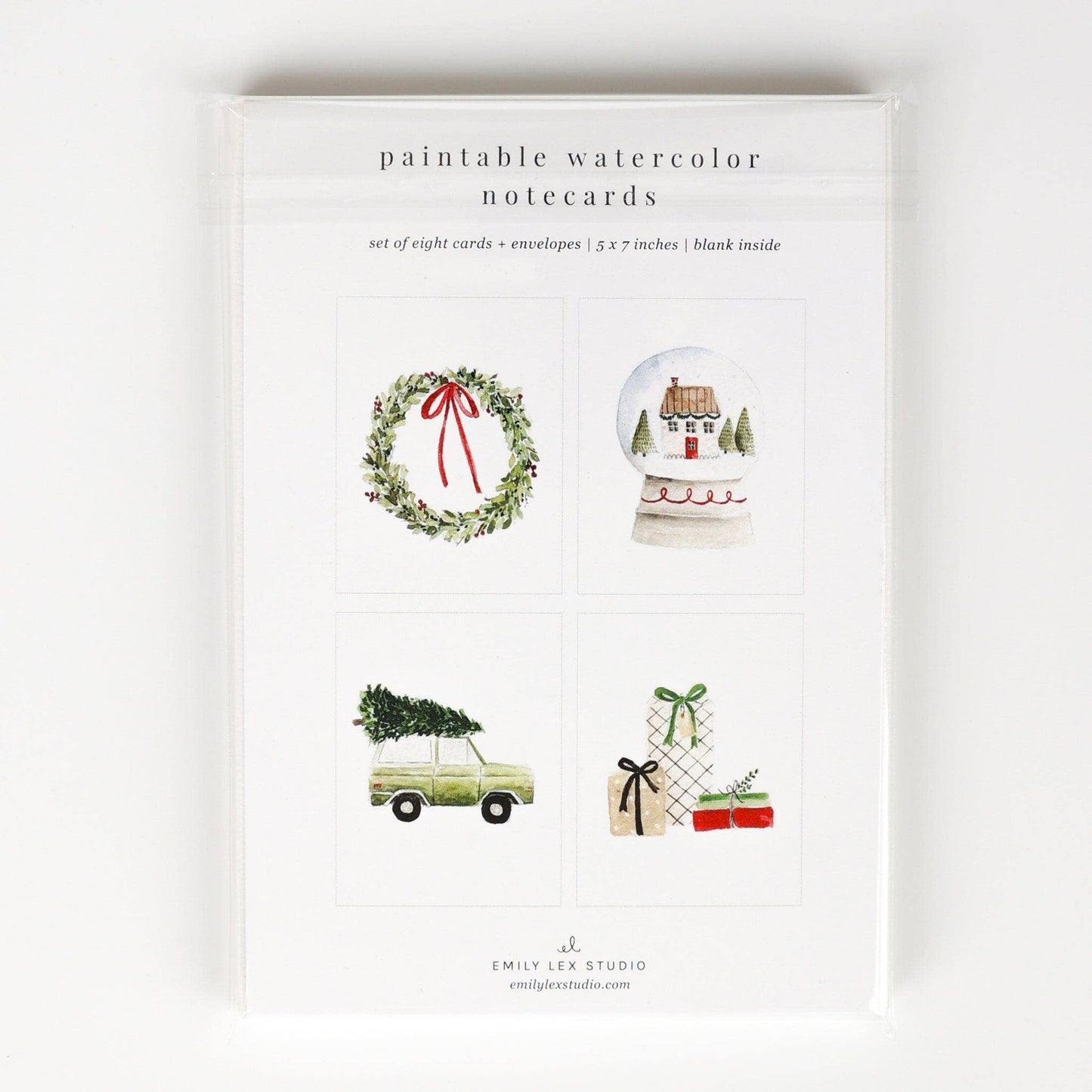 Paintable Notecards | Christmas Cheer