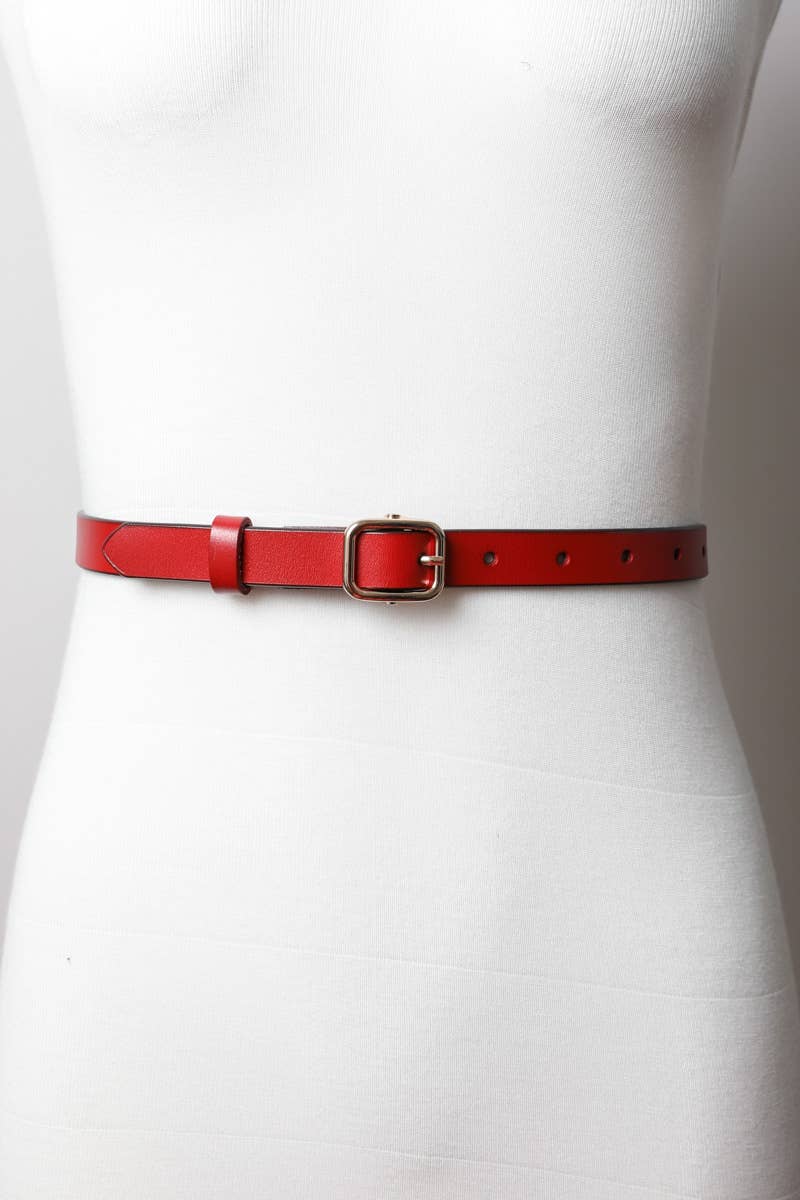 Skinny Red Belt