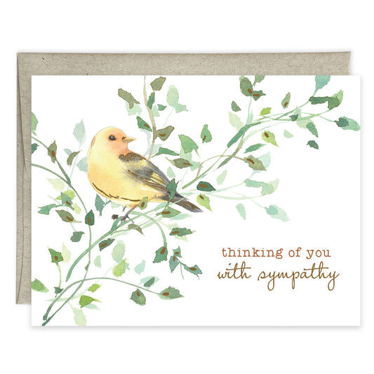 Sympathy Card | Gold Finch
