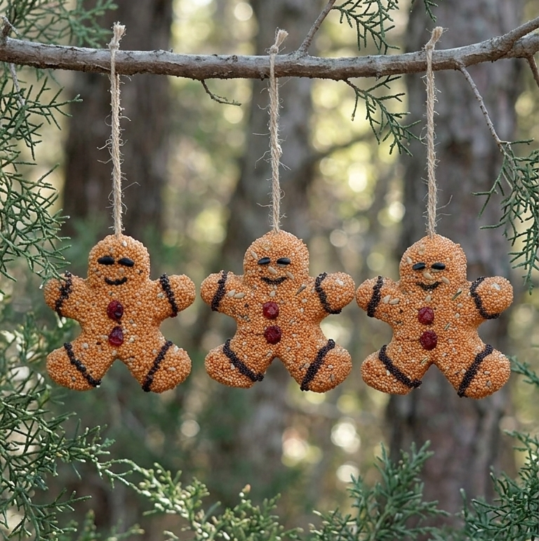 Gingerbread Men - 3 Pack Bird Feeder
