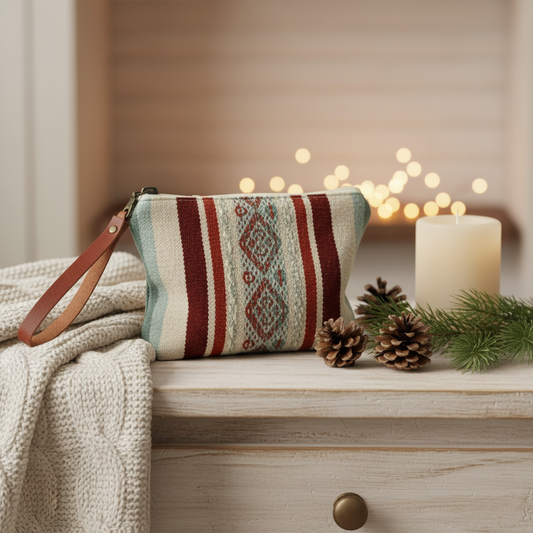 Makeup Pouch in Bolivian Wool | Haven