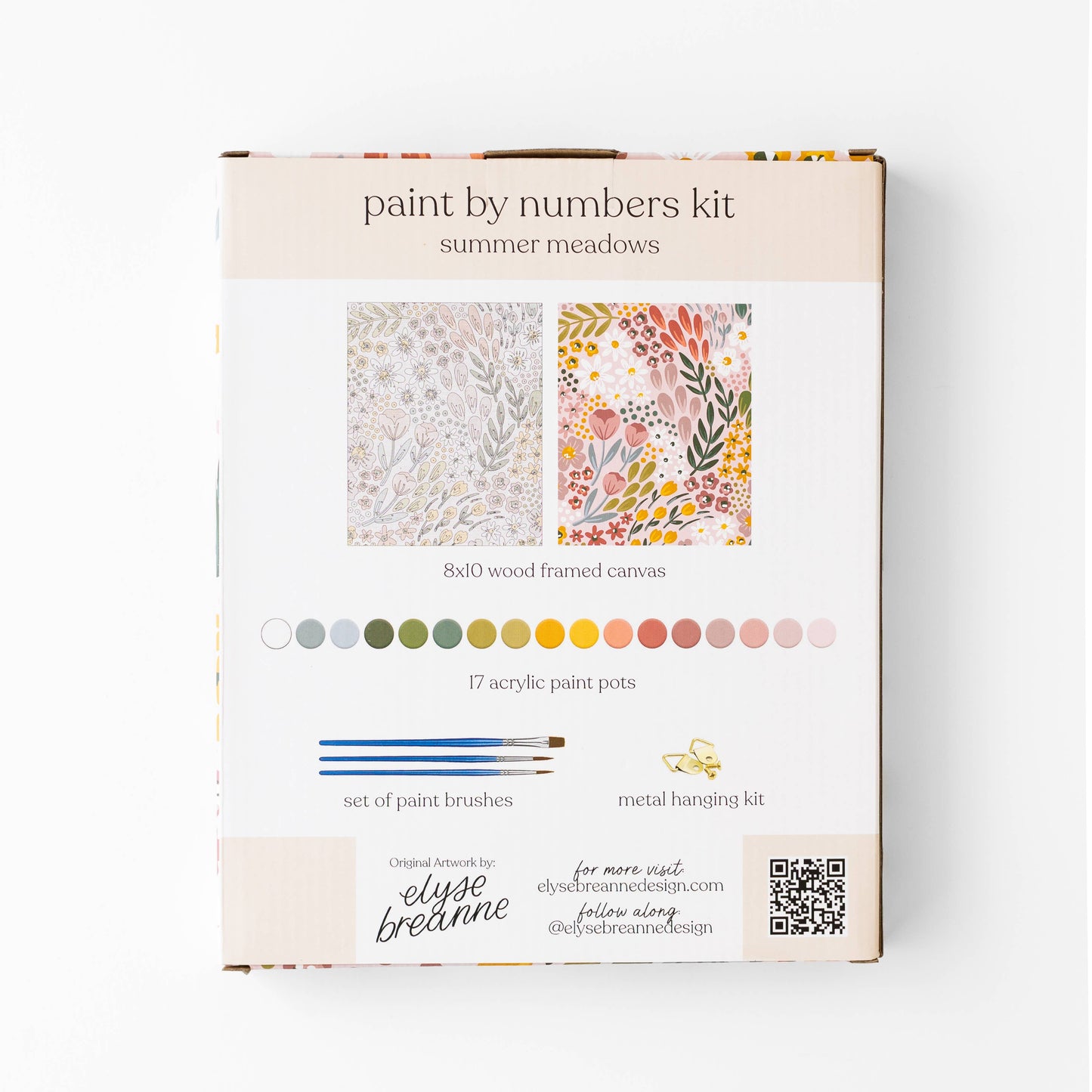 Paint By Number Kit | Summer Meadows