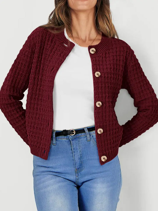 Button-Down Knit Cardigan