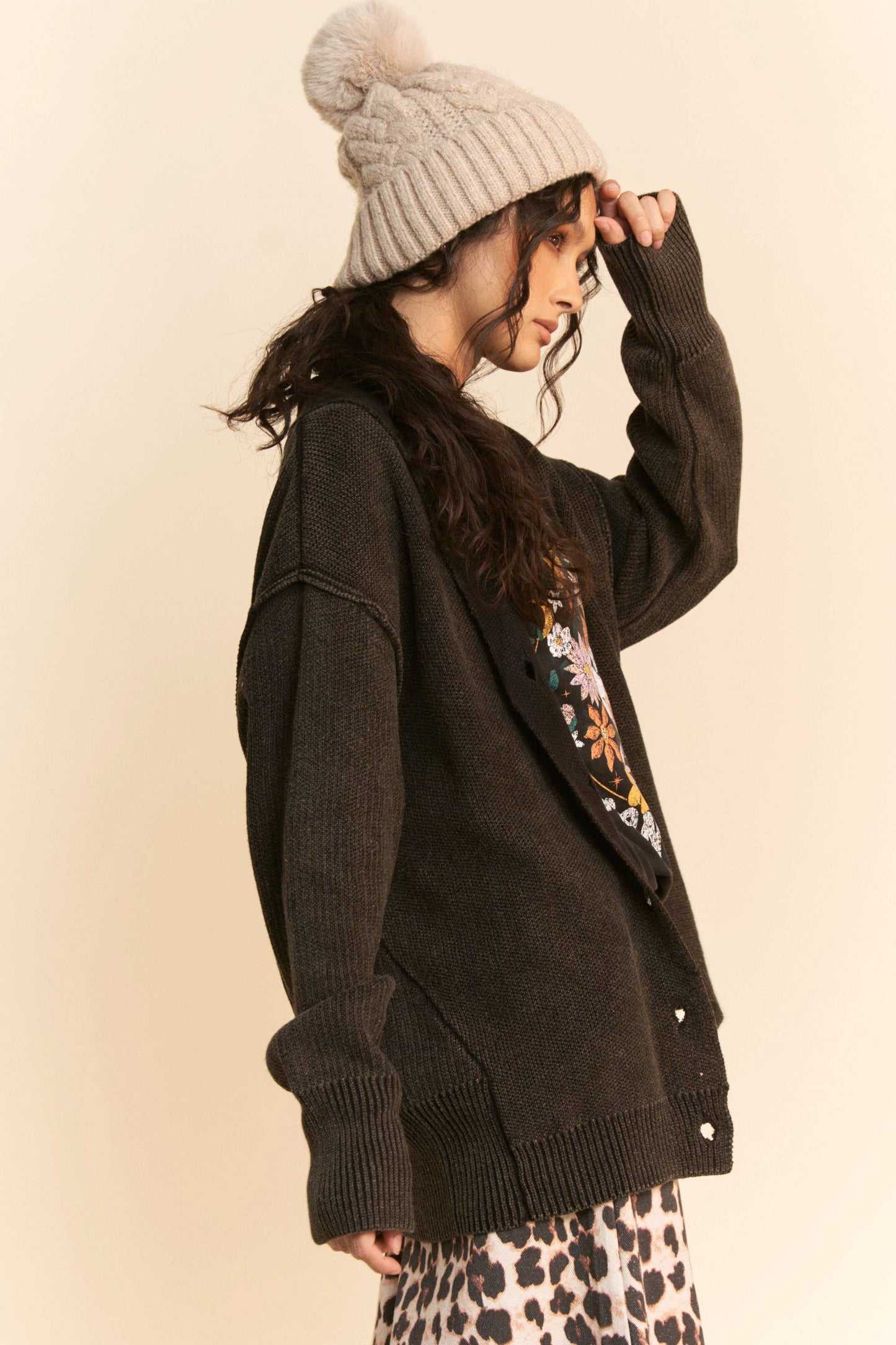 Shawl Collar Cardigan