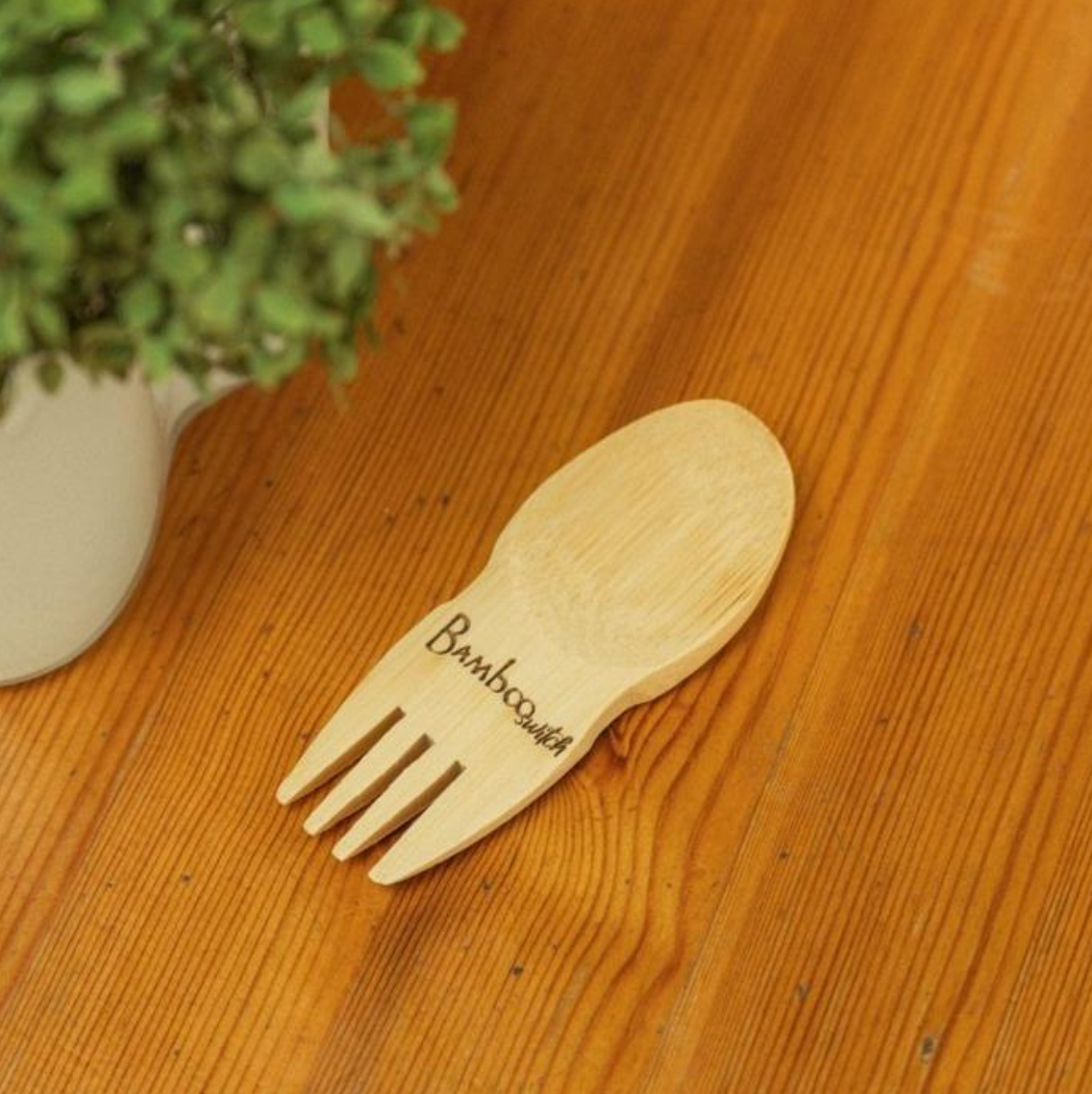 Bamboo Spork Utensil | Small