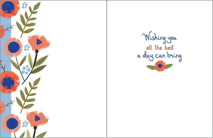 Birthday Card | Poppies & Berries