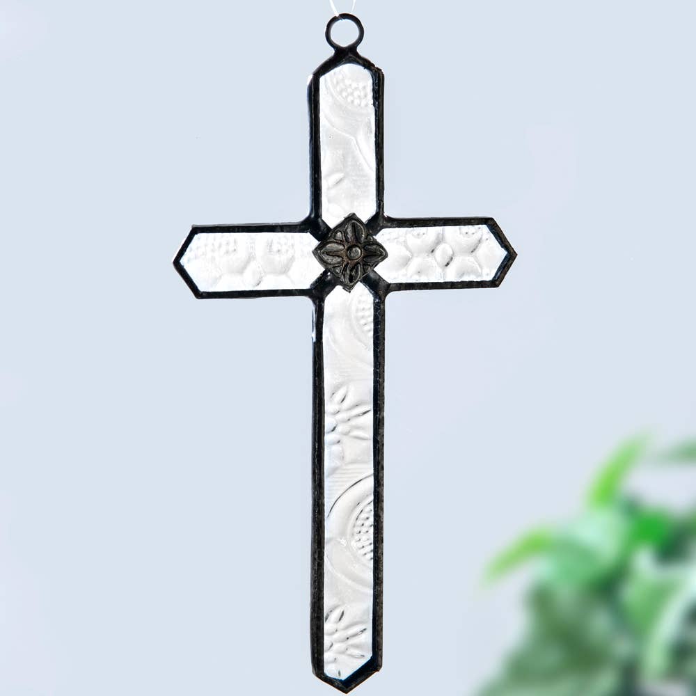 Glass Ornament | Small Cross