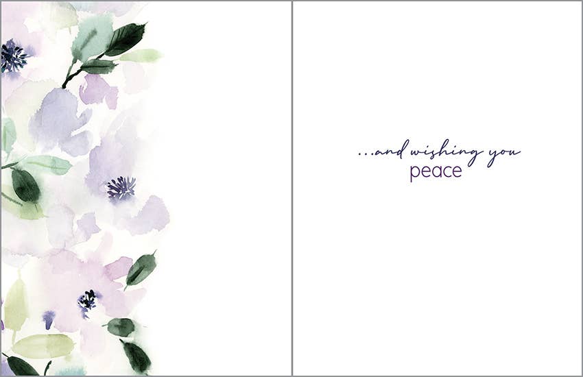 Sympathy Card | Purple Floral