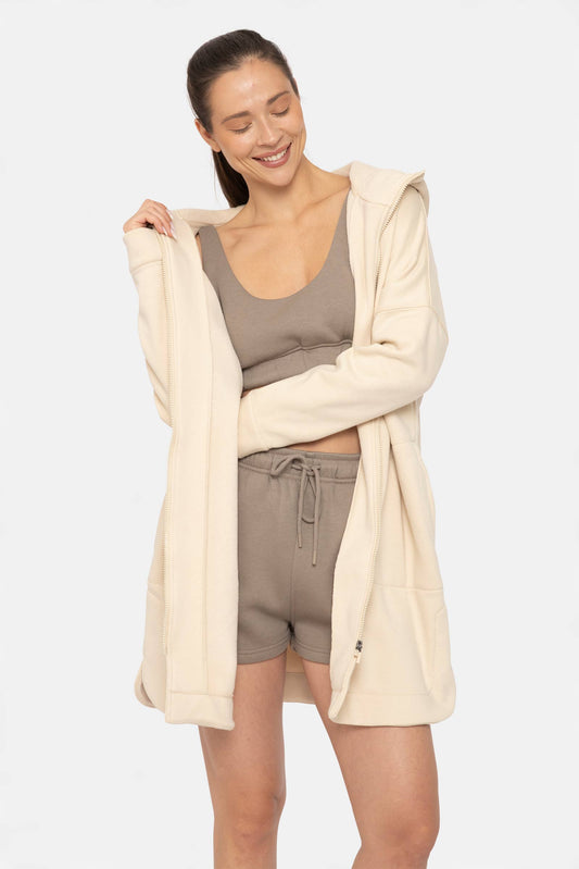 Longline Zip-Up Jacket