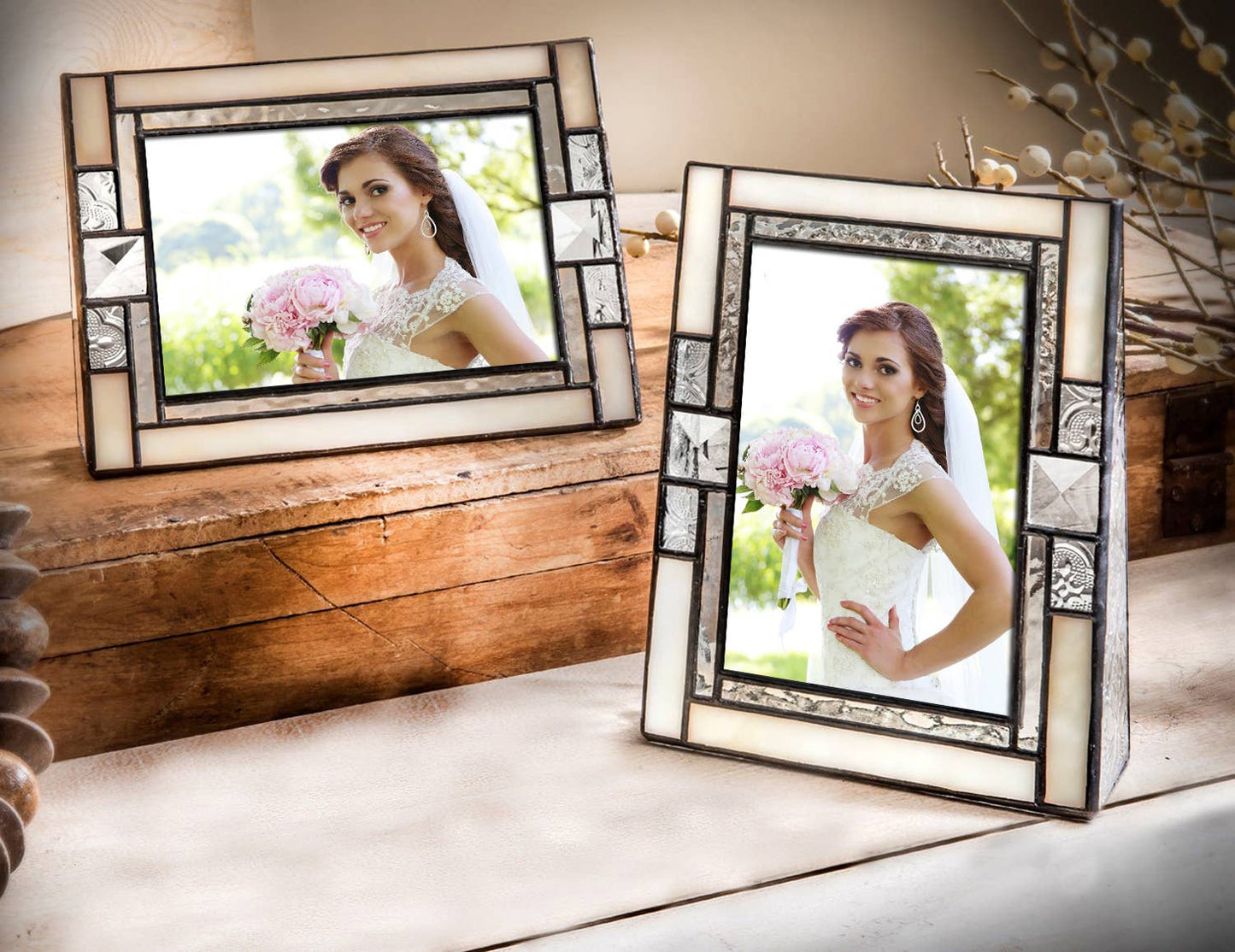 Ivory Opalescent Picture Frame